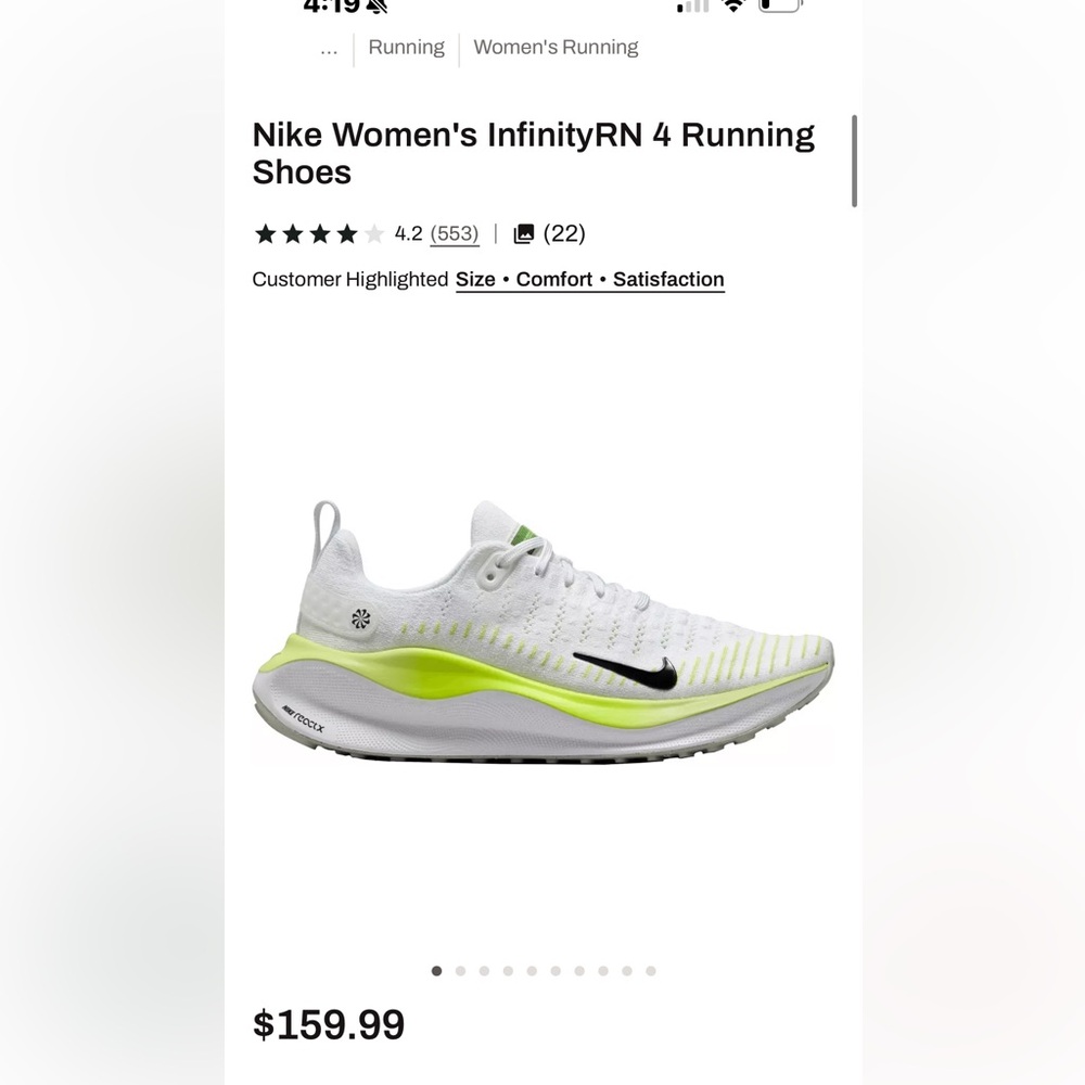 Nike Infinity Run 4